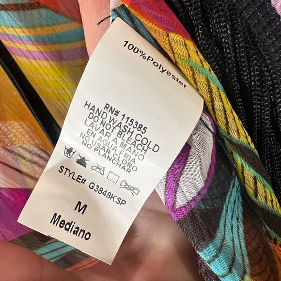 Do & Be multi color fringe sheer top size medium - Picture 11 of 13